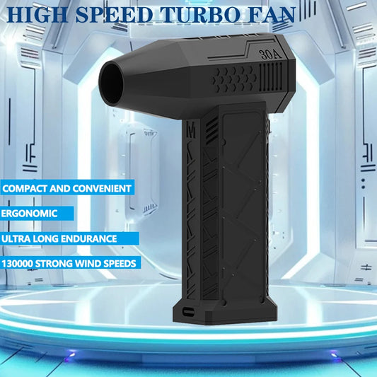 130000RPM Wind Speed 52m/s Turbo Jet Fan Turbo Fan Powerful Air Blower Industrial Duct Fan Brushless Motor Car Electric Dryer - Temo