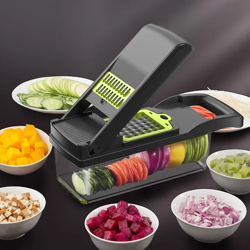 16 in 1 Multifunctional Vegetable Chopper Handle Food - Temo