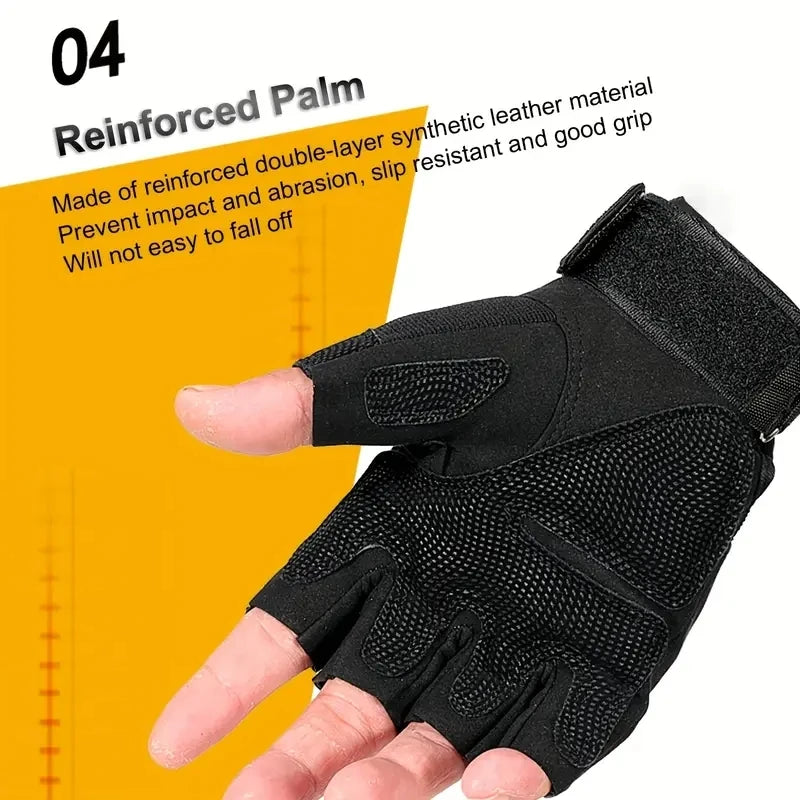 Tactical Fingerless Gloves for Men - Temo