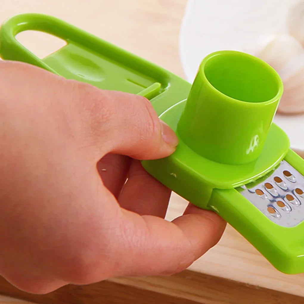 1PCS Multi-Functional Garlic Crusher & Peeler – Manual Ginger Grater - Temo