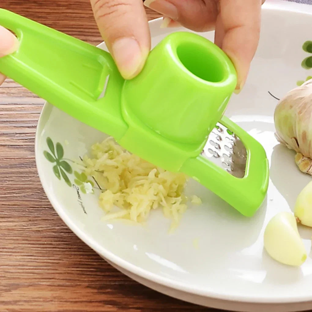 1PCS Multi-Functional Garlic Crusher & Peeler – Manual Ginger Grater - Temo