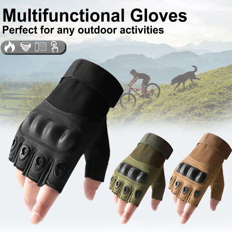 Tactical Fingerless Gloves for Men - Temo