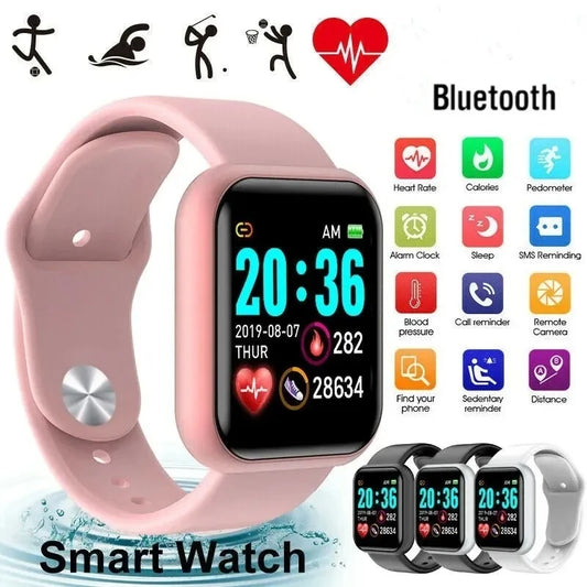 Smart Watch For Women Men Wristwatch Bluetooth Connected Phone Player Music Fitness Sport Bracelet Sleep Monitor Digital Watches - Temo