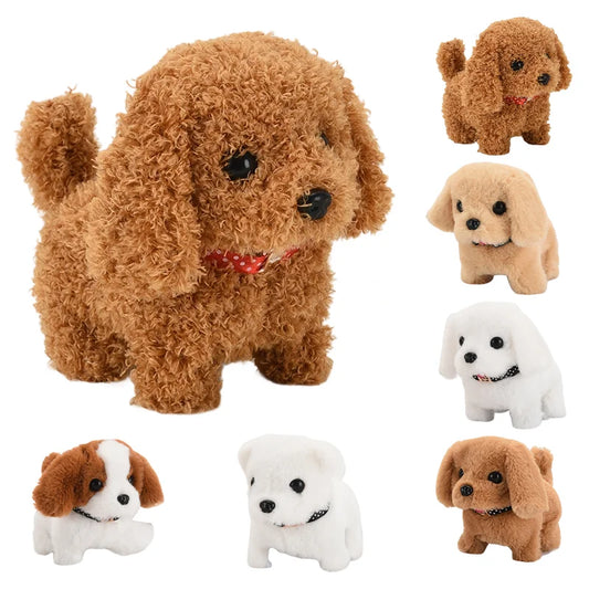 Realistic Plush Simulation Smart Dog Called Walking Plush Toy Electric Plush Robot Dog Toddler Toy Christmas Gift - Temo