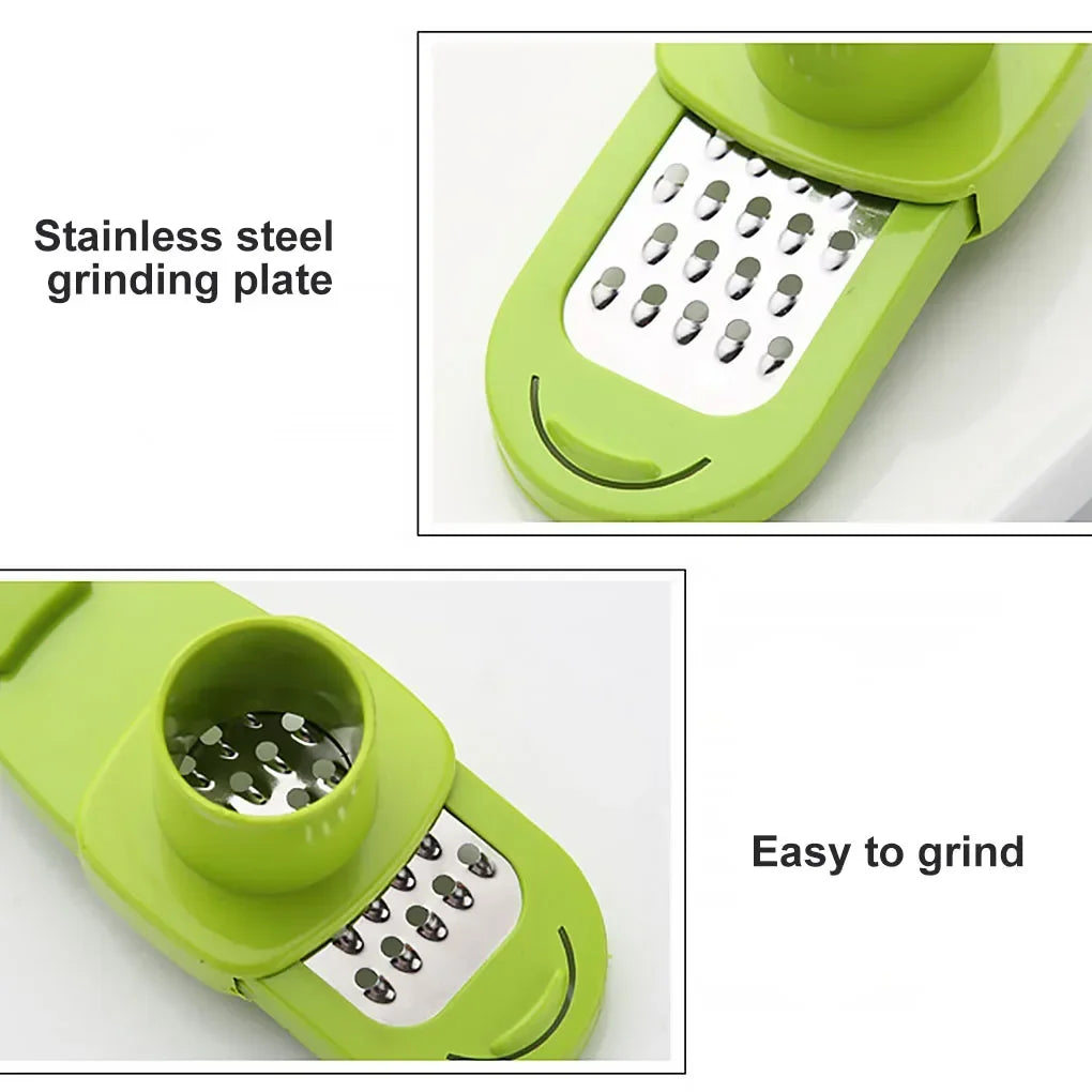 1PCS Multi-Functional Garlic Crusher & Peeler – Manual Ginger Grater - Temo