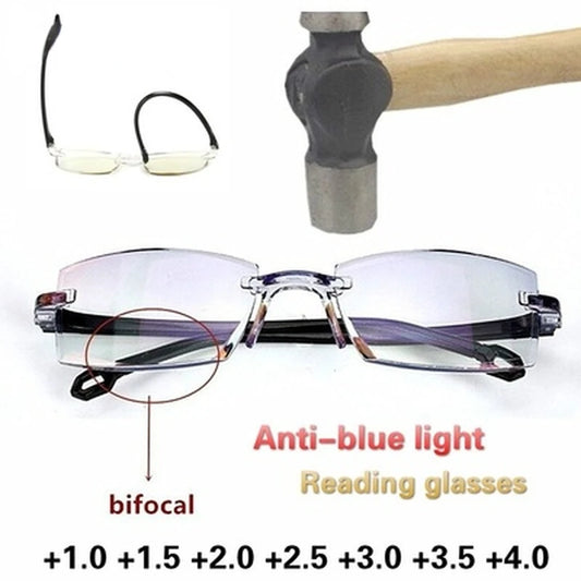 Men Reading Glasses Women Anti Blue Light Eyeglasses HD Presbyopic Glasses Unisex 0 To +4.0 Glasses - Temo